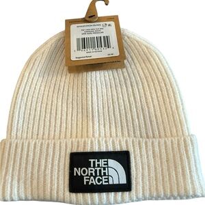The North Face White/cream Beanie NWT